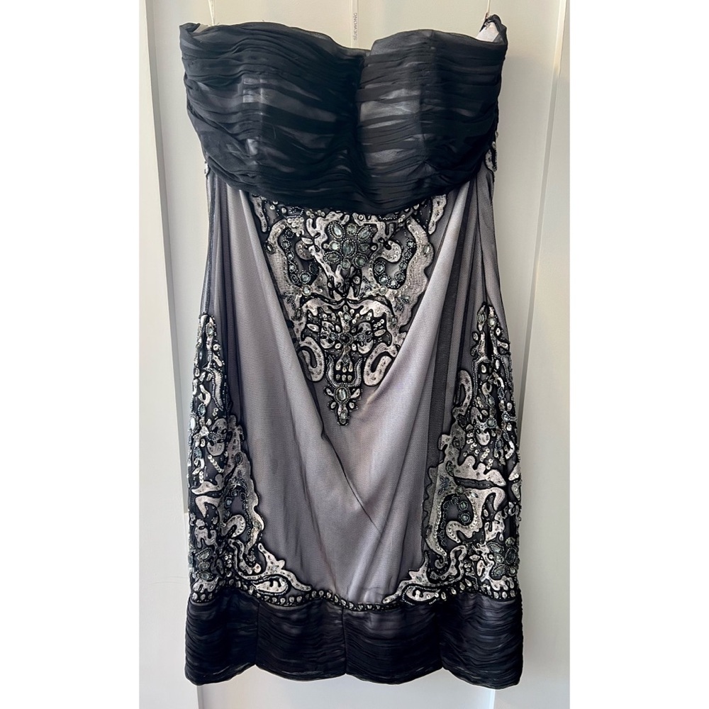 Strapless fitted jewel Dress